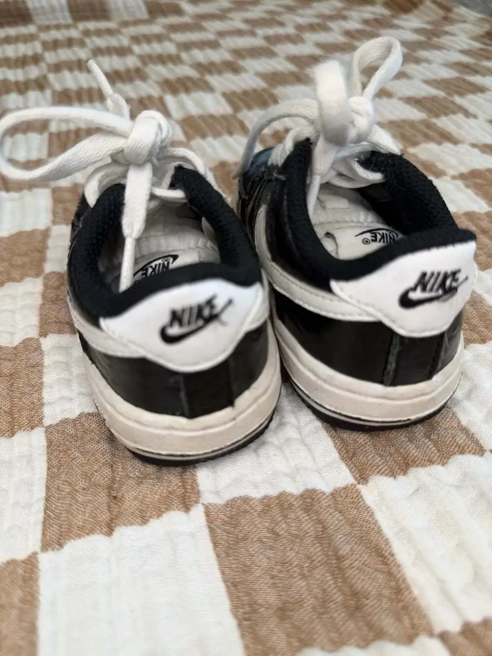 Nike Air Force 1 Size 5C Black White Toddler Sneakers